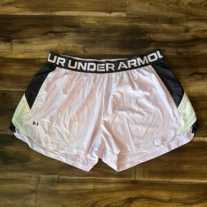 NWOT Women’s Under Armour Athletic Shorts. Size 2x. Lavender color. 3.5 inseam